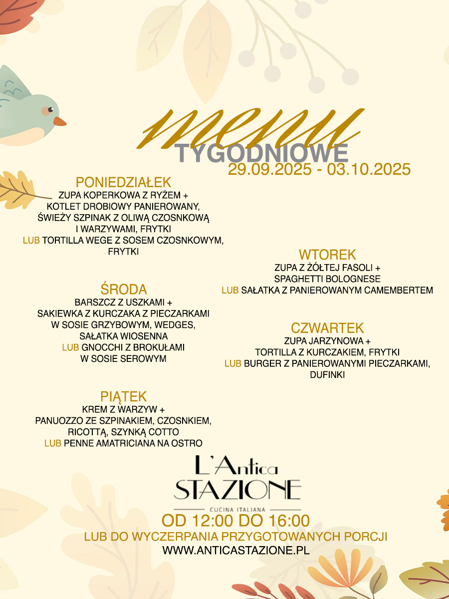 Jesień w L’Antica Stazione smakuje wyją…