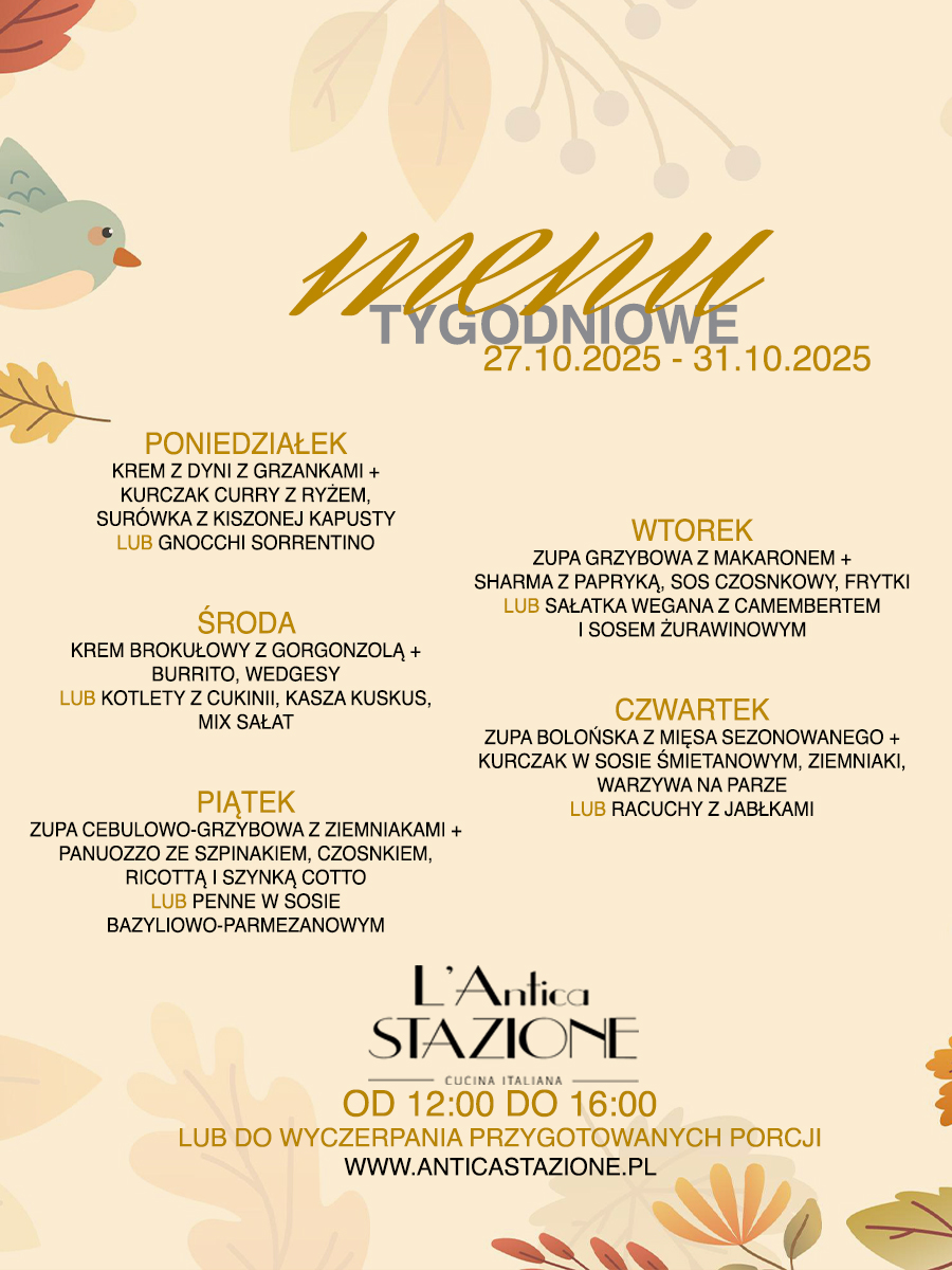 Jesień w pełni – a my rozgrzewamy smaki…